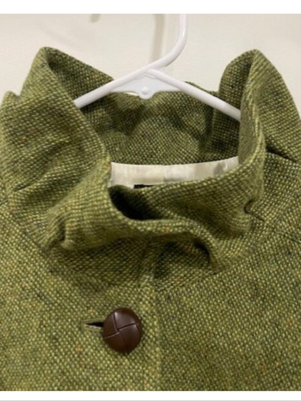 💚 J. Crew Tweed Wool Ruffle Collar Jacket - Picture 5 of 7